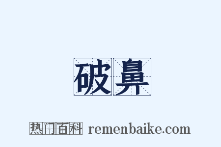 破鼻是什么意思的图片